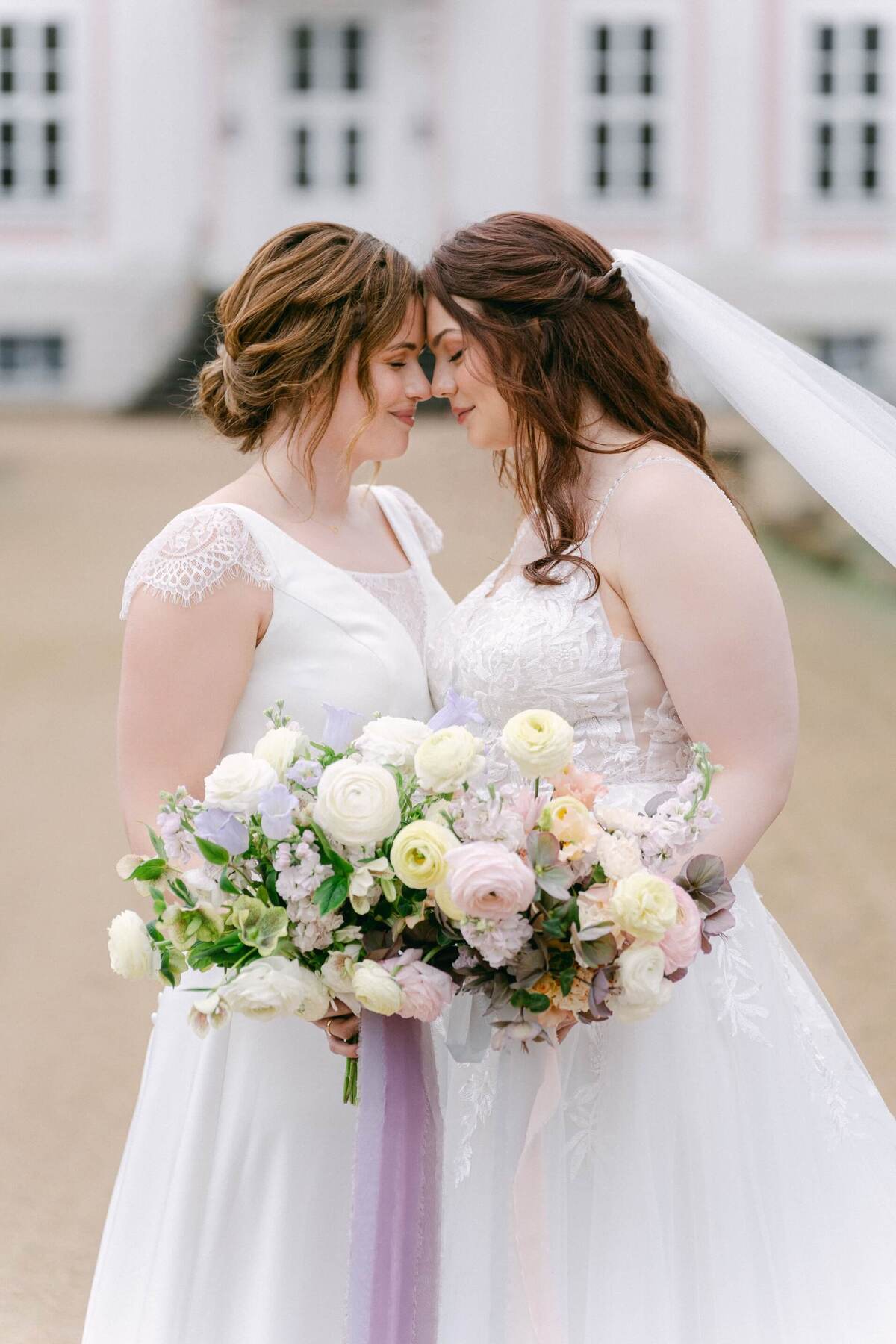Hochzeitspaar Hochzeit im Schloss Friedrichsfelde Berlin